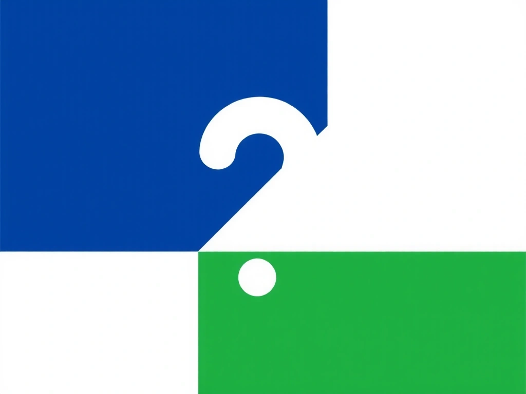 Gráfico estilizado de un signo de interrogación